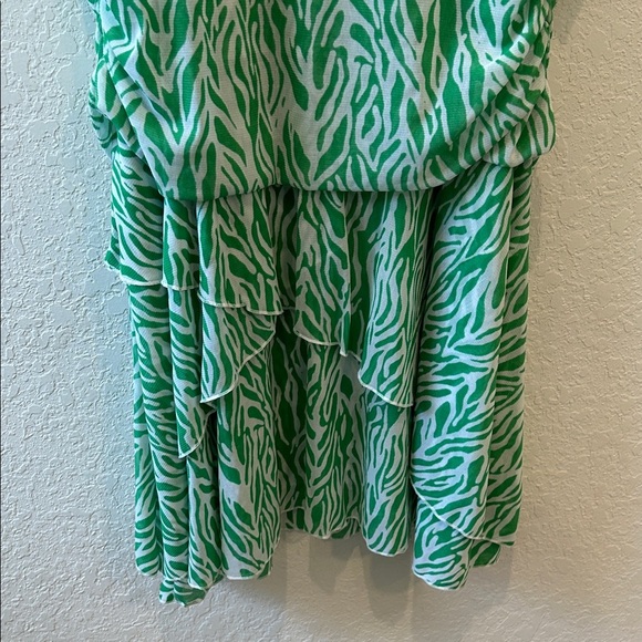 Diane Von Furstenberg x Target Green Mini Dress Strappy Mesh Sea Twig - Picture 8 of 12